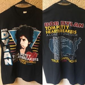 RARE VINTAGE BAND Tom Petty & Bob Dylan Tour 86